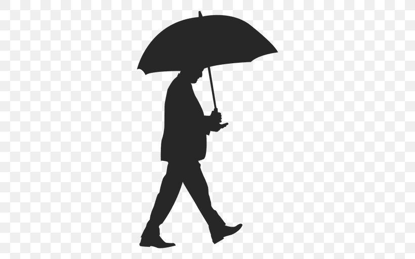 Silhouette Umbrella Drawing, PNG, 512x512px, Silhouette, Black, Black And White, Camera, Door Bells Chimes Download Free