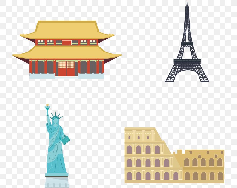 Tiananmen Eiffel Tower Landmark Icon, PNG, 733x650px, Tiananmen, Architecture, Building, Designer, Eiffel Tower Download Free