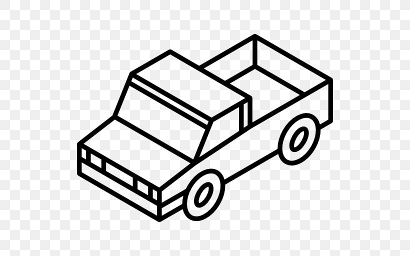 Car Pickup Truck Renault Midlum Vehicle, PNG, 512x512px, Car, Area, Automotive Design, Automotive Exterior, Black And White Download Free