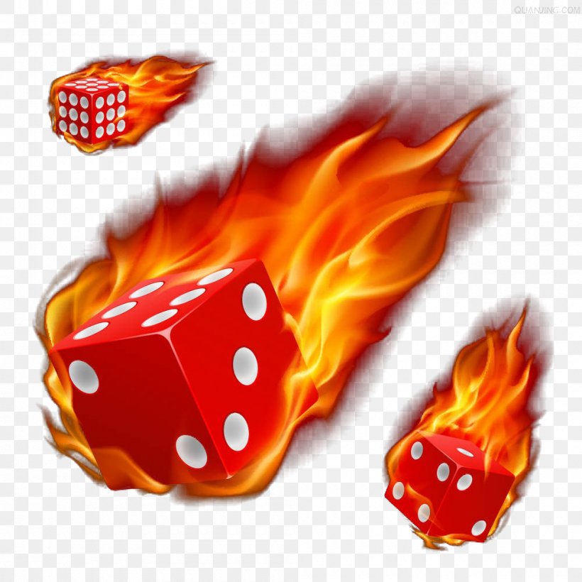 Dice Fire Stock Photography Illustration, PNG, 1000x1000px, Dice, Dice Game, Drawing, Fire, Flame Download Free