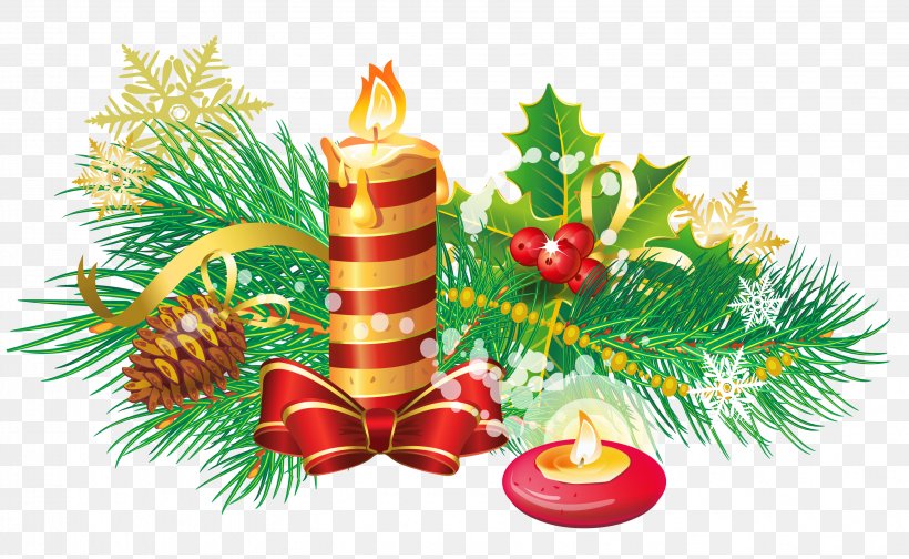 Christmas Decoration Candle Clip Art, PNG, 3191x1964px, Christmas, Advent, Advent Candle, Branch, Candle Download Free