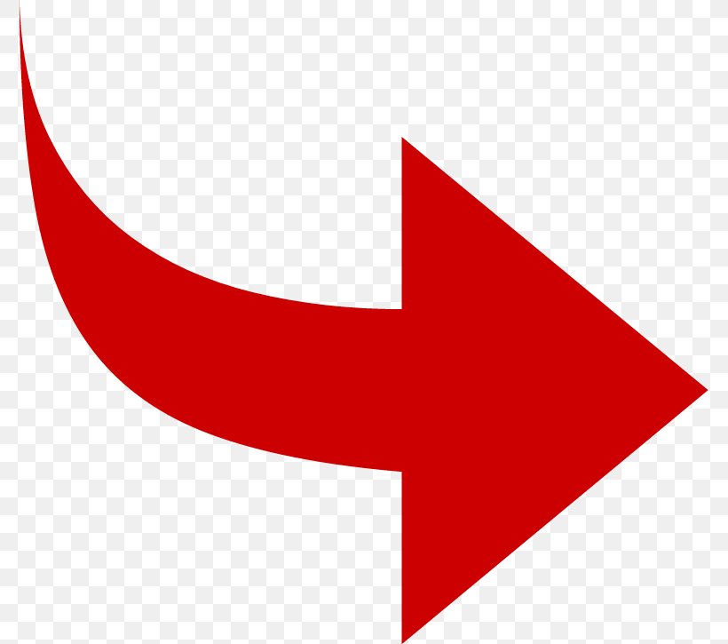 red arrow right curved
