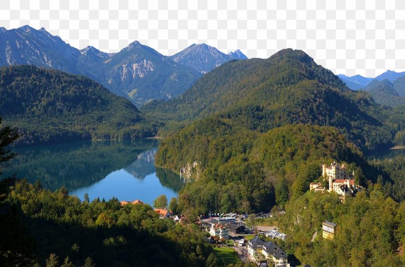 Hohenschwangau Castle Neuschwanstein Castle Fxfcssen Forggensee, PNG, 1024x677px, Hohenschwangau Castle, Alps, Castle, Fell, Fjord Download Free