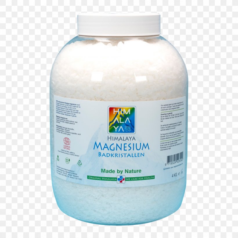 Magnesium Chloride Himalayas Water Kilogram, PNG, 1000x1000px, Magnesium Chloride, Bath Salts, Himalayas, Kilogram, Liquid Download Free