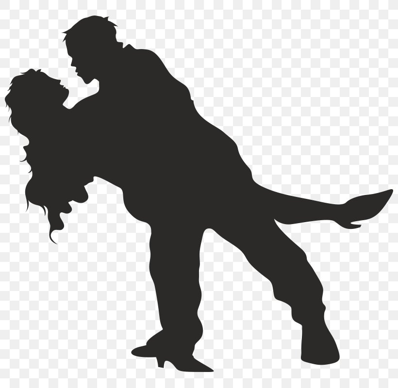 Silhouette Stencil Illustration Dance Royalty-free, PNG, 800x800px, Silhouette, Black And White, Dance, Drawing, Fictional Character Download Free