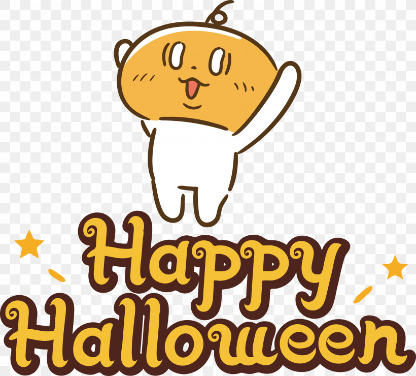 Happy Halloween, PNG, 3000x2709px, Happy Halloween, Behavior, Cartoon, Emoticon, Happiness Download Free