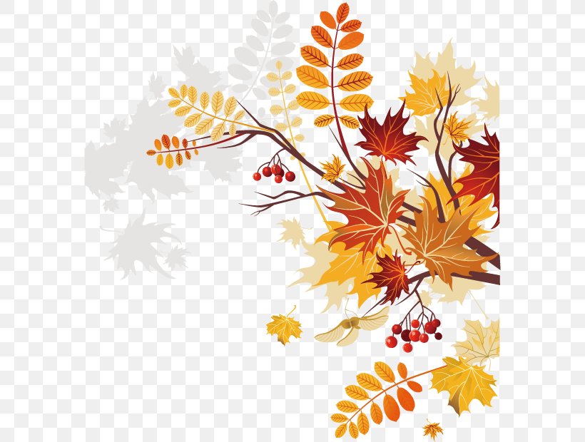 Autumn Royalty-free Clip Art, PNG, 584x620px, Autumn, Art, Autumn Leaf Color, Branch, Flora Download Free