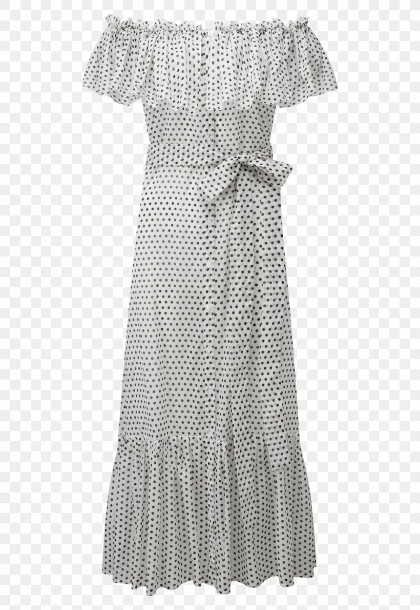 Polka Dot Shoulder Ruffle Sleeve Dress, PNG, 1200x1740px, Polka Dot, Clothing, Day Dress, Dress, Joint Download Free
