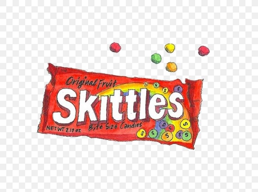 Sticker Food Skittles Ice Cream Drawing, PNG, 610x610px, Sticker, Candy, Confectionery, Drawing, Flavor Download Free