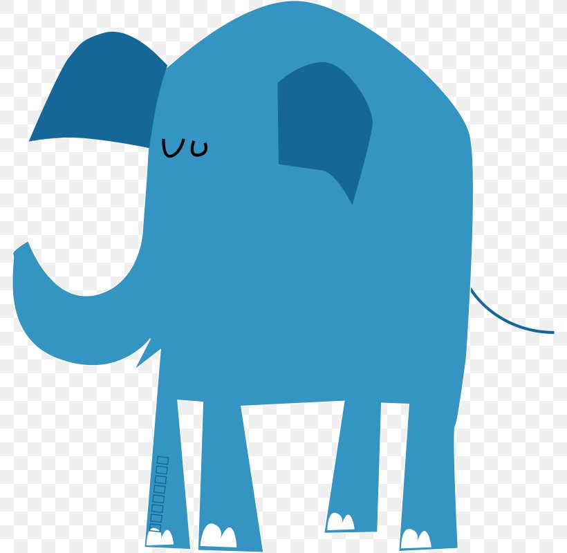 Elephant Blue Clip Art, PNG, 785x800px, Elephant, African Elephant, Blue, Cuteness, Elephants And Mammoths Download Free