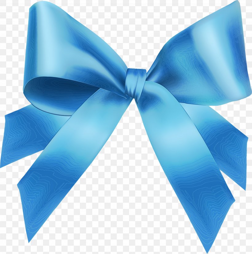Ribbon Bow Ribbon, PNG, 2972x3000px, Ribbon, Aqua, Azure, Blue, Bow Tie Download Free