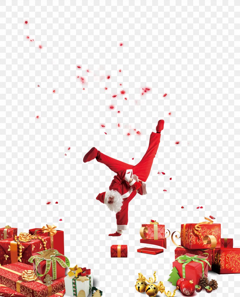 Santa Claus Breakdancing Dance B-boy, PNG, 3718x4599px, Santa Claus, Bboy, Breakdancing, Christmas, Christmas Decoration Download Free