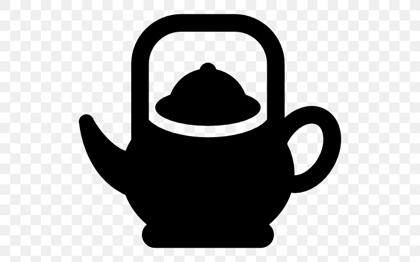 Teapot Kettle Coffee Cup, PNG, 512x512px, Tea, Black And White, Coffee Cup, Coffeemaker, Cup Download Free