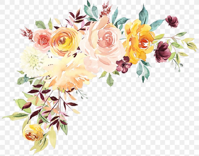 Bouquet Of Flowers Drawing, PNG, 3001x2367px, Watercolor, Artificial Flower, Borders And Frames, Bouquet, Cut Flowers Download Free