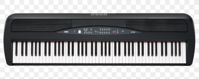 Digital Piano Korg Stage Piano Musical Keyboard, PNG, 1000x400px, Digital Piano, Action, Automotive Exterior, Electric Piano, Electronic Instrument Download Free