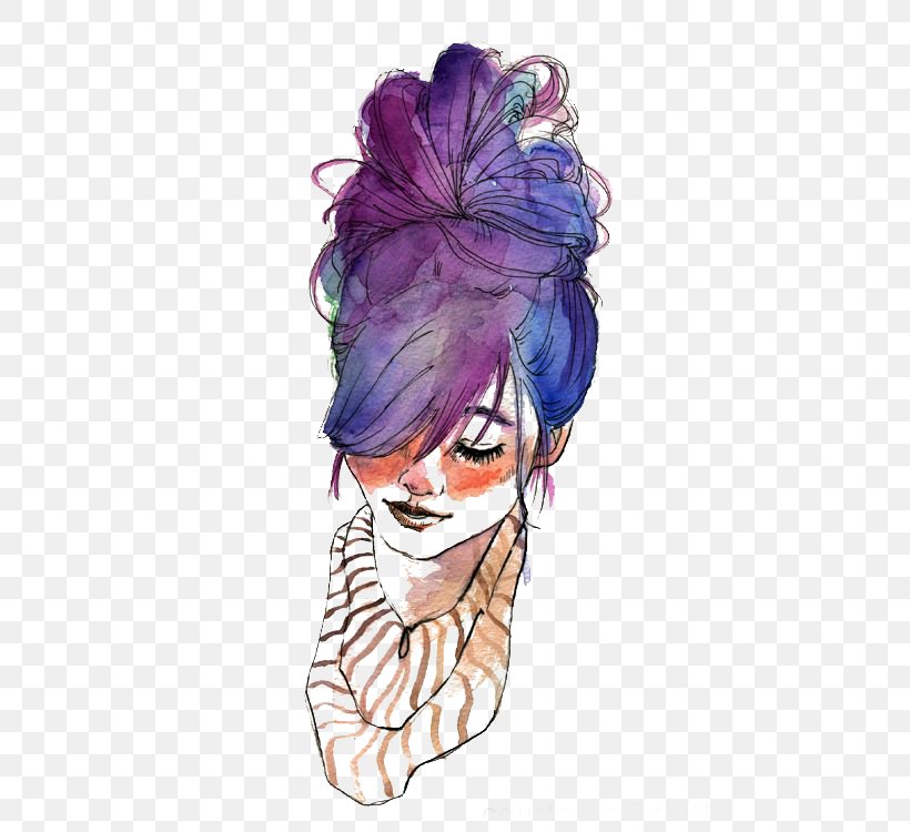 Drawing Watercolor Painting Art Fashion Illustration Illustration, PNG, 468x750px, Watercolor, Cartoon, Flower, Frame, Heart Download Free