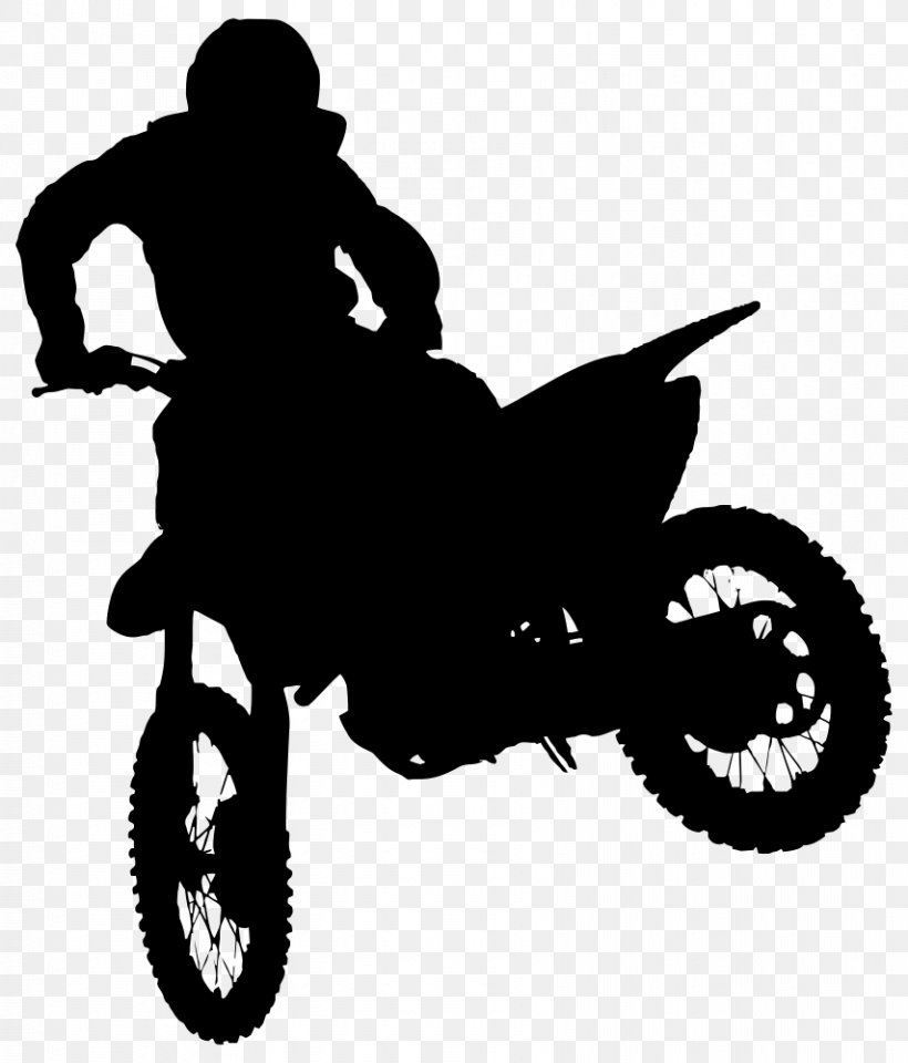 Freestyle Motocross Motorcycle Silhouette Clip Art, PNG, 854x1000px, Motocross, Bicycle Accessory, Bicycle Drivetrain Part, Black And White, Dirt Track Racing Download Free