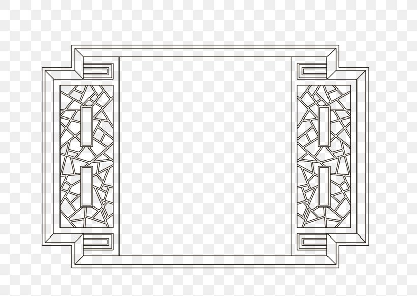 Window China Picture Frames Vector Graphics Clip Art, PNG, 670x582px, Window, Area, Black And White, Chambranle, China Download Free