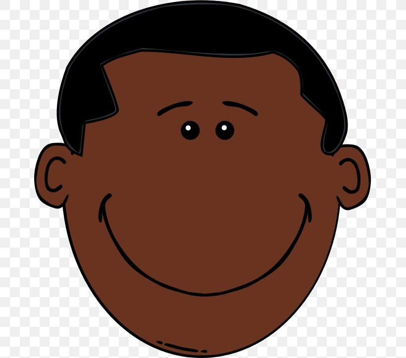 Smiley Face Black Hair Clip Art, PNG, 681x723px, Smiley, Black, Black Hair, Boy, Brown Hair Download Free