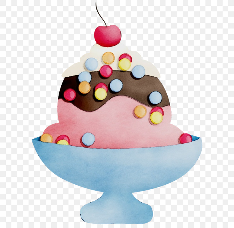 Ice Cream, PNG, 653x800px, Watercolor, Birthday, Birthday Cake, Cake, Cake Decorating Download Free