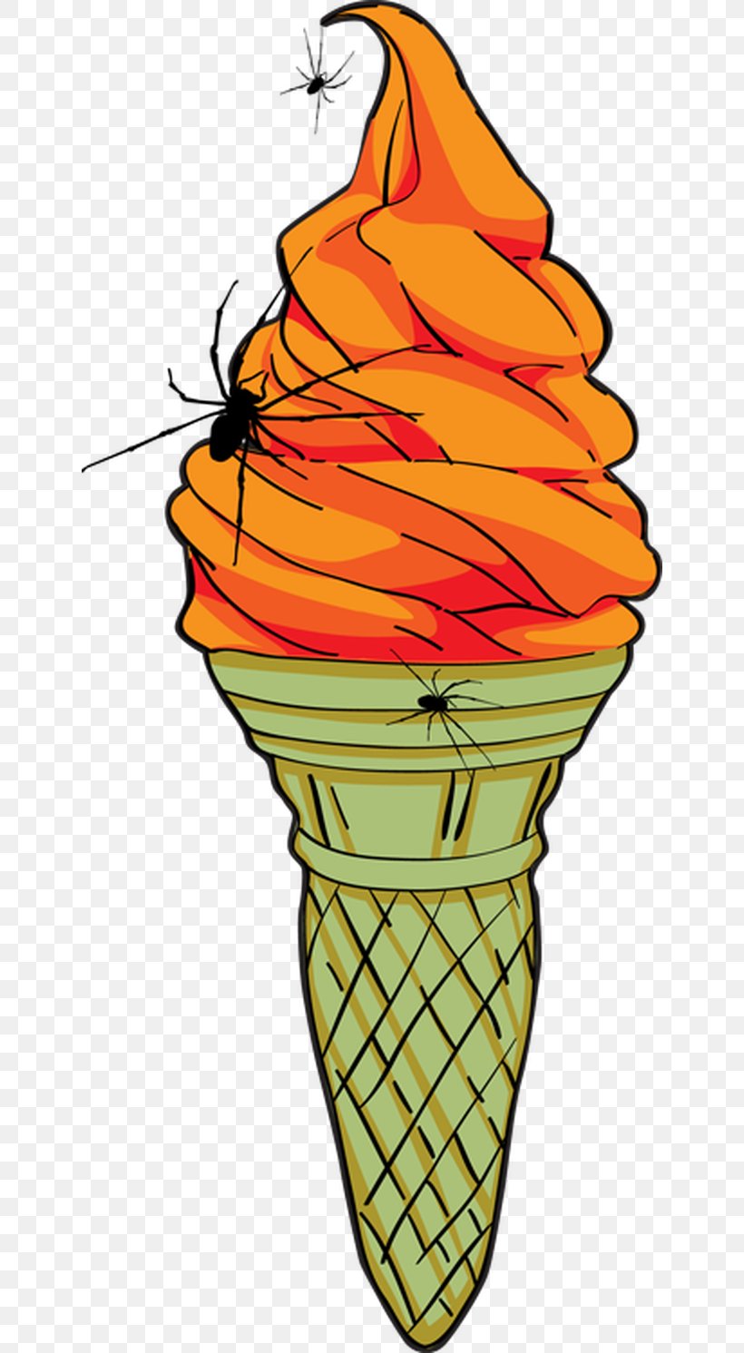 Ice Cream Cones Halloween Clip Art, PNG, 640x1491px, Ice Cream Cones, Cone, Cream, Flavor, Food Download Free