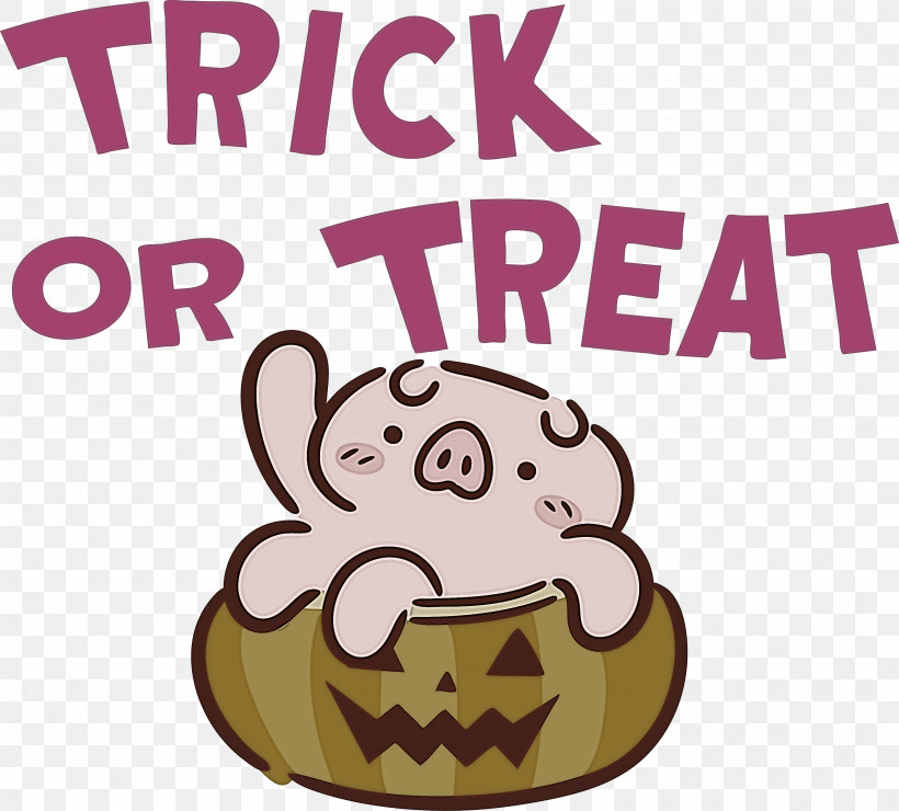 TRICK OR TREAT Halloween, PNG, 3000x2708px, Trick Or Treat, Biology, Cartoon, Halloween, Logo Download Free