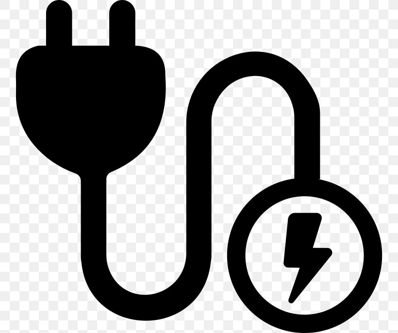 Power Cord Electricity Clip Art, PNG, 756x686px, Power Cord, Ac Power Plugs And Sockets, Area, Black And White, Brand Download Free