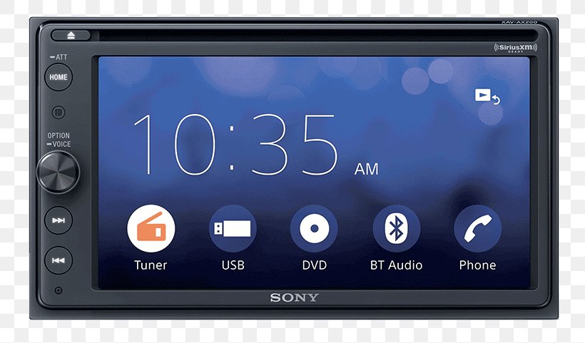 Sony XAV AX200 Vehicle Audio CarPlay Android Auto Sony XAV-AX100, PNG, 800x481px, Vehicle Audio, Android Auto, Av Receiver, Carplay, Compact Disc Download Free