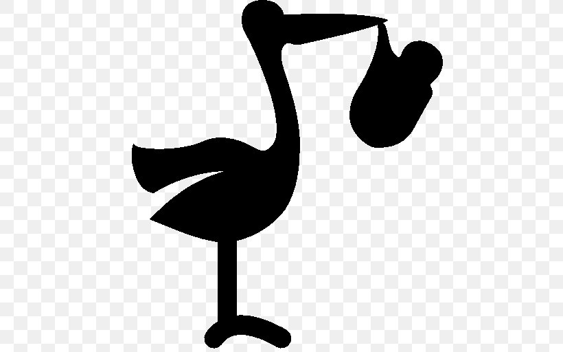 Stork Download Clip Art, PNG, 512x512px, Stork, Artwork, Beak, Bird, Black And White Download Free