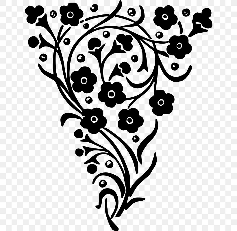 Floral Design Flower Clip Art, PNG, 650x800px, Floral Design, Art, Artwork, Black, Black And White Download Free