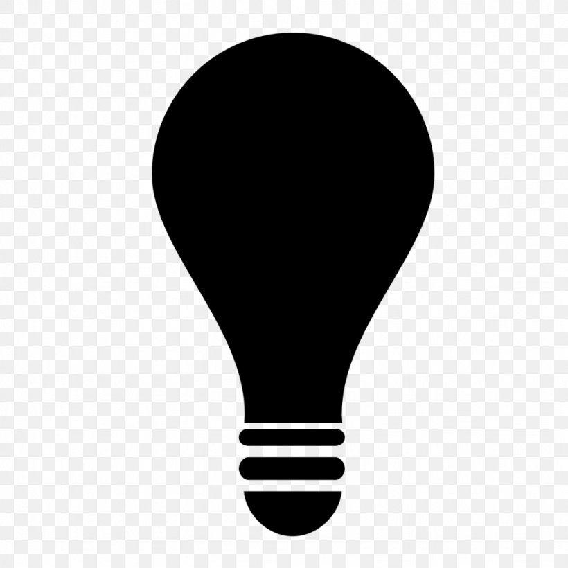 Incandescent Light Bulb, PNG, 1024x1024px, Light, Black, Black And White, Color, Electric Light Download Free