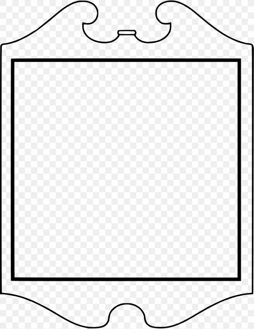 Paper White Picture Frames Angle Clip Art, PNG, 850x1100px, Paper, Area, Black, Black And White, Border Download Free