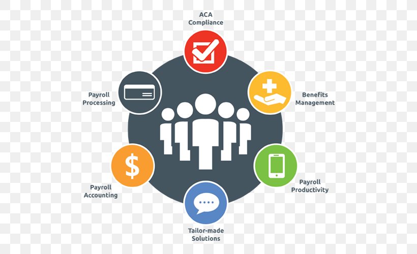 Payroll Employee Benefits Human Resource Management Business, PNG, 500x500px, Payroll, Area, Brand, Business, Business Process Download Free