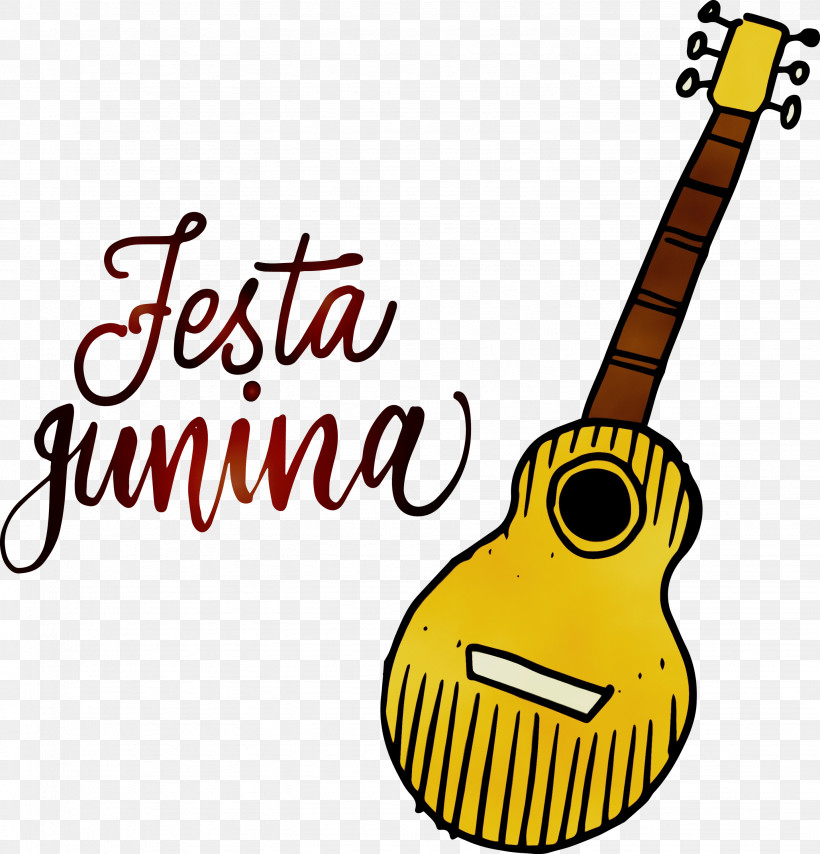 Guitar, PNG, 2878x3000px, Festas Juninas, Beak, Brazil, Guitar, Line Download Free