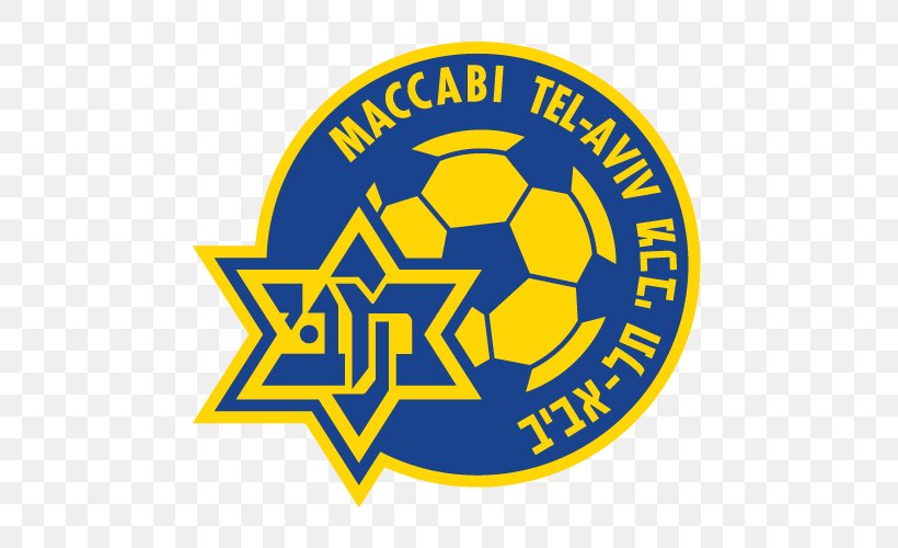 Maccabi Tel Aviv F.C. UEFA Europa League Maccabi Netanya F.C. Hapoel Ramat Gan Givatayim F.C., PNG, 500x500px, Maccabi Tel Aviv Fc, Area, Badge, Brand, Emblem Download Free
