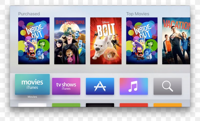 Television Apple TV (4th Generation) User Interface, PNG, 1500x909px, Television, Advertising, App Store, Apple, Apple Tv Download Free