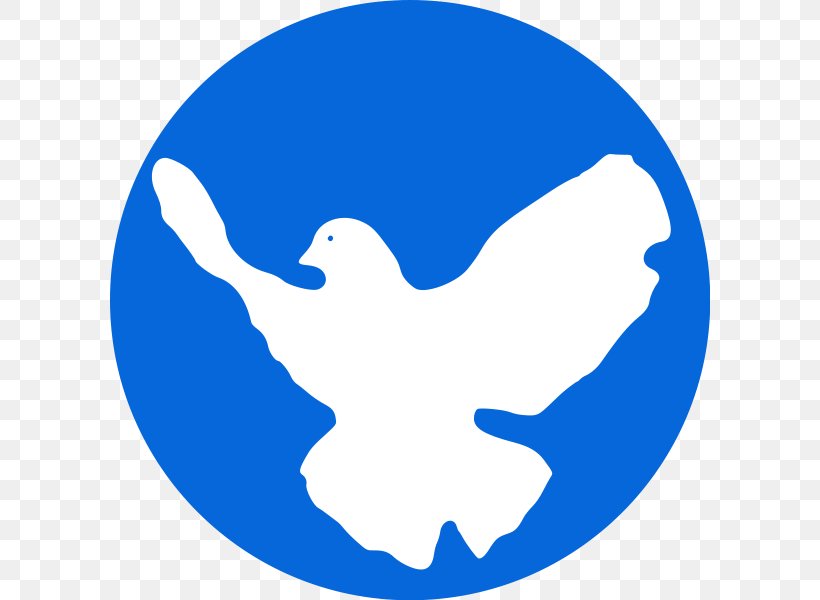 Columbidae Doves As Symbols Peace Symbols, PNG, 600x600px, Columbidae, Area, Black And White, Blue, Christian Cross Download Free