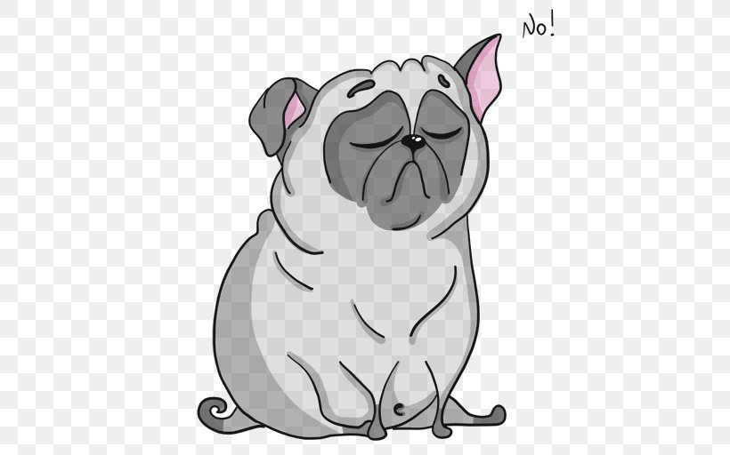 Pug Puppy Dog Breed Bulldog Sticker, PNG, 512x512px, Pug, Black, Breed, Bulldog, Carnivoran Download Free