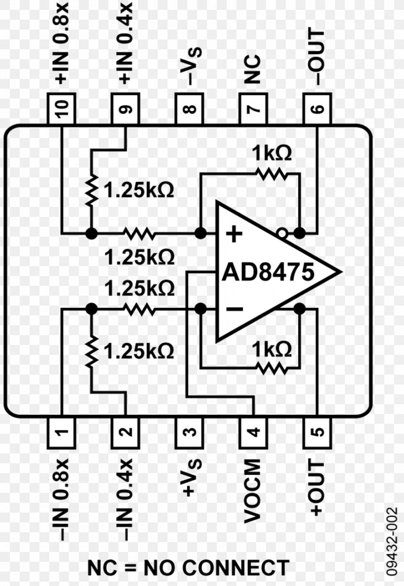 Differential Amplifier Operational Amplifier Current Sense Amplifier Electronic Circuit, PNG, 900x1305px, Amplifier, Analog Devices, Analog Signal, Area, Black And White Download Free