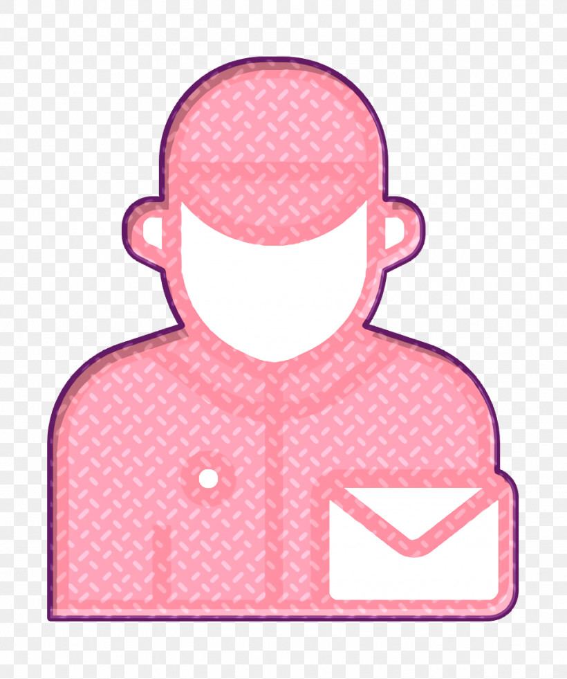 Jobs And Occupations Icon Postman Icon, PNG, 974x1166px, Jobs And Occupations Icon, Line, Pink, Postman Icon Download Free