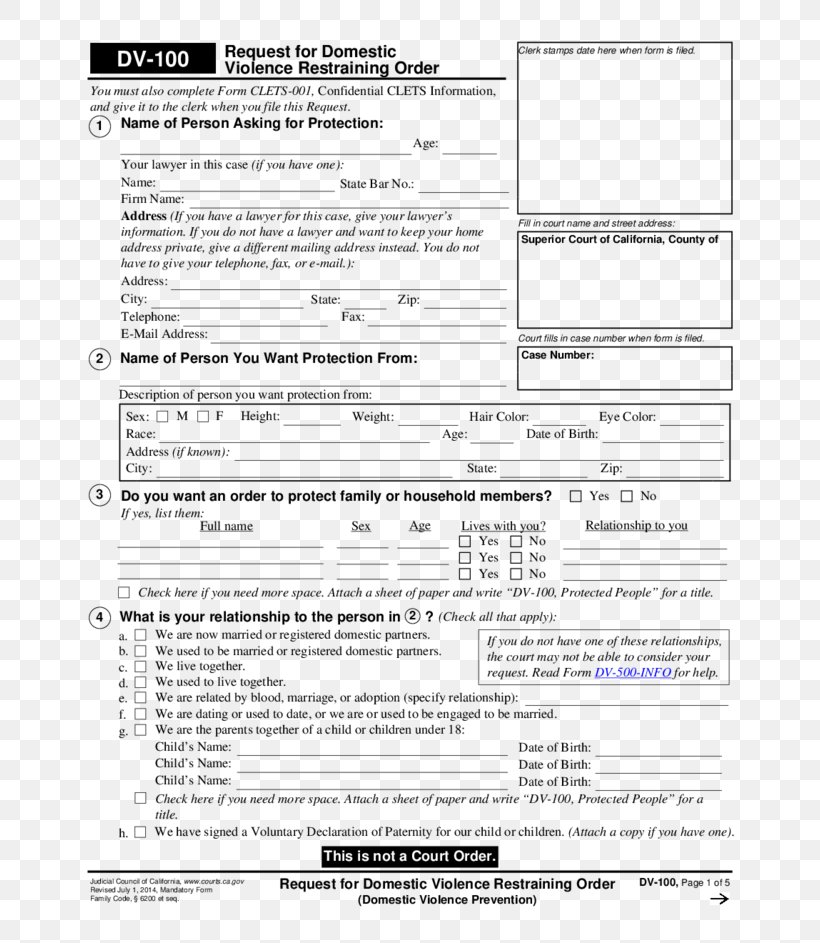 California Civil Harassment Restraining Order Court Order, PNG, 728x943px, California, Area, California Superior Courts, Contempt Of Court, Court Download Free