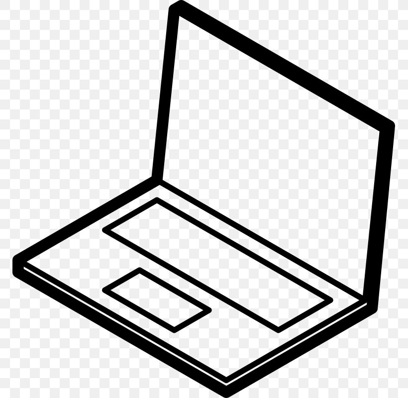 Laptop Clip Art, PNG, 769x800px, Laptop, Black, Black And White, Computer, Computer Monitors Download Free