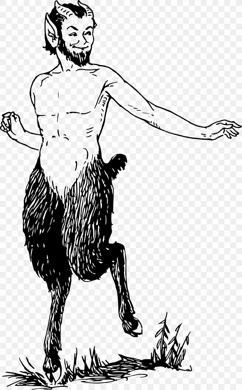 Faun Satyr Greek Mythology Goatman Clip Art, PNG, 1490x2400px, Faun, Arm, Art, Artwork, Black And White Download Free