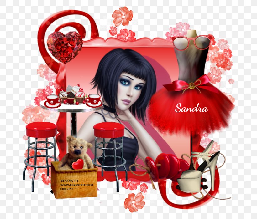 Illustration Graphics Valentine's Day Product Love, PNG, 700x700px, Valentines Day, Art, Black Hair, Heart, Love Download Free