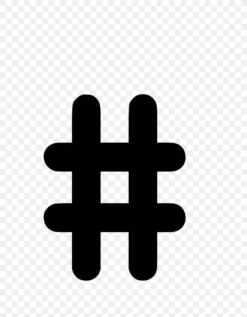 Number Sign Hashtag Clip Art, PNG, 744x1052px, Number Sign, Black And White, Hashtag, Line Art, Logo Download Free