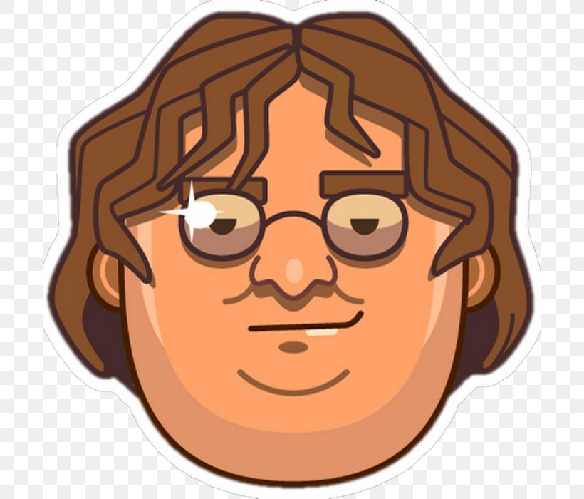 Gabe Newell Counter-Strike: Global Offensive Half-Life 2: Episode Three Video Game Steam, PNG, 700x700px, Gabe Newell, Cartoon, Cheek, Counterstrike Global Offensive, Digital Distribution Download Free