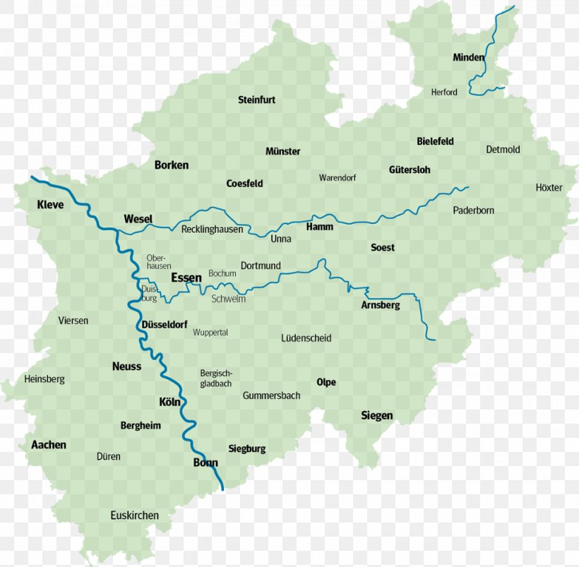 North Rhine-Westphalia Water Resources Ecoregion Map, PNG, 1024x1003px, North Rhinewestphalia, Area, Ecoregion, Map, Resource Download Free