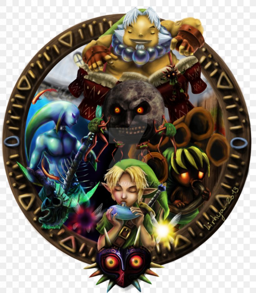 The Legend Of Zelda: Majora's Mask The Legend Of Zelda: Ocarina Of Time Link Video Game, PNG, 836x956px, Legend Of Zelda Majora S Mask, Art, Christmas Ornament, Concept Art, Deviantart Download Free