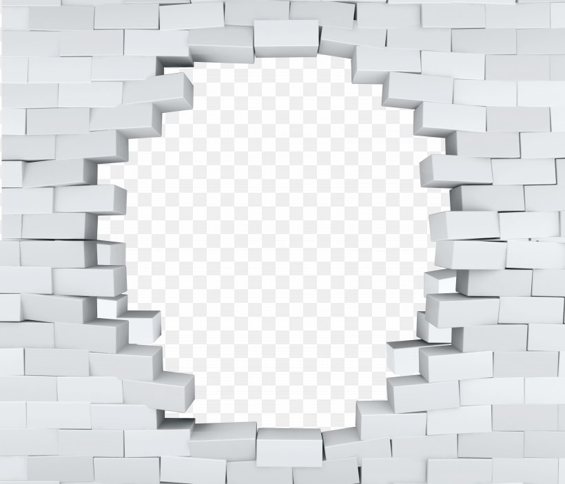 Wall Brick Poster, PNG, 6839x5864px, 3d Computer Graphics, Mural, Black And White, Floor, Fresco Download Free
