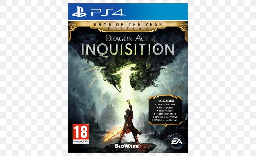 Dragon Age: Inquisition PlayStation 4 Video Game Electronic Arts The Game Award For Game Of The Year, PNG, 500x500px, Dragon Age Inquisition, Adventure Game, Downloadable Content, Dragon Age, Electronic Arts Download Free